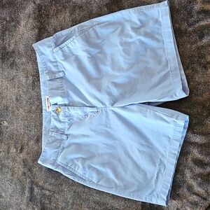 Sugar Magnolia Womens Blue Cotton Shorts, Size 4P